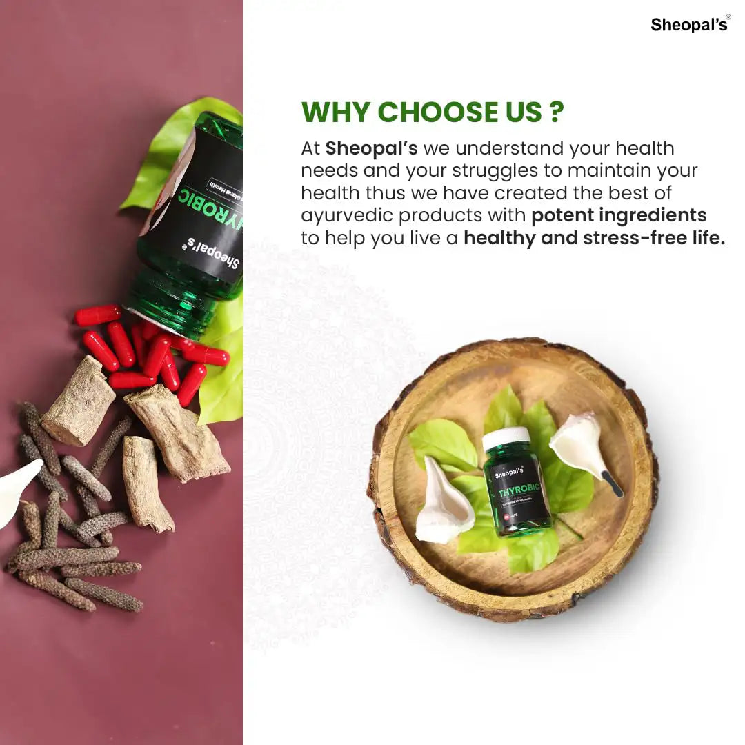 Sheopals Thyrobic Capsule | Ayurvedic Medicine for Hypothyroidism Sheopals