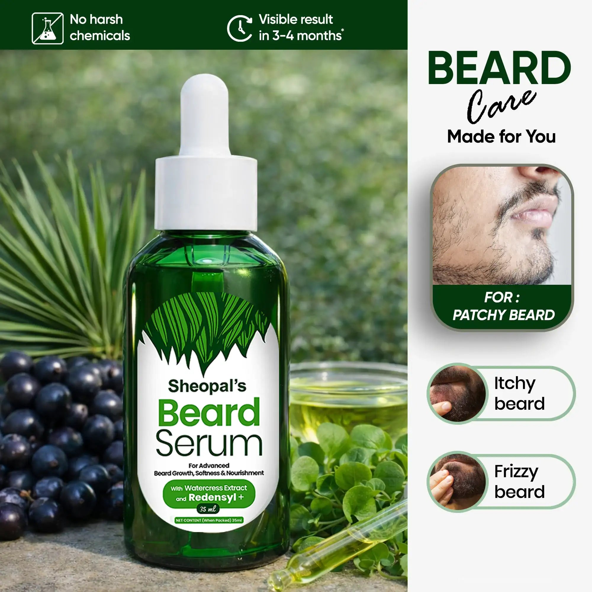 Sheopal's Beard Serum for Men 35 ml - Image 1