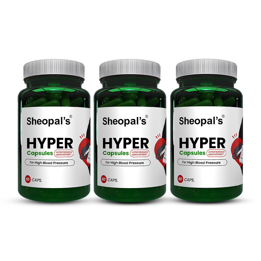 Sheopals Hyper- Ayurvedic BP Capsules for Control High Blood Pressure Sheopals