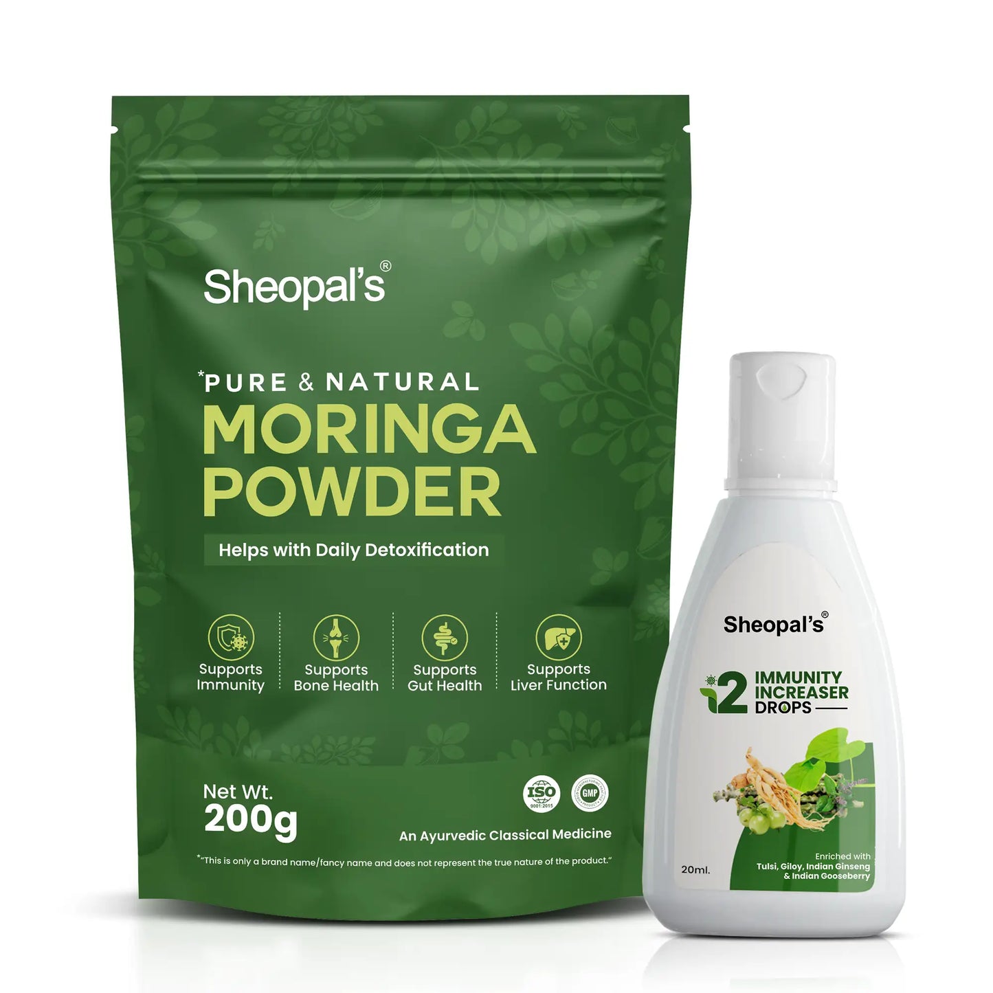 I2 Immunity Increaser & Moringa Leaf Powder to booster Immunity