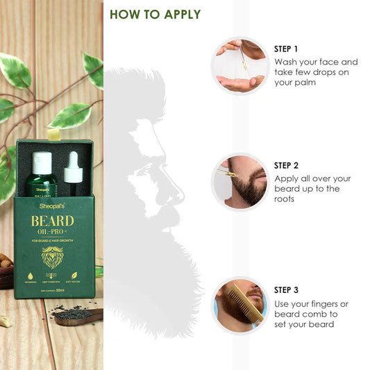 Beard Growth Oil and Capsule for Strong & Healthy Beard Growth