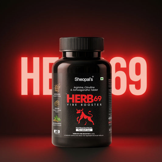 Herb69 Vibe Booster – Ayurvedic Energy Tablets For Stamina Sheopals