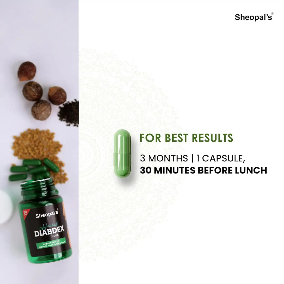 Sheopal Sheopal's Diabdex: Herbal Diabetes Capsule to Manage Blood Sugar – Sheopals