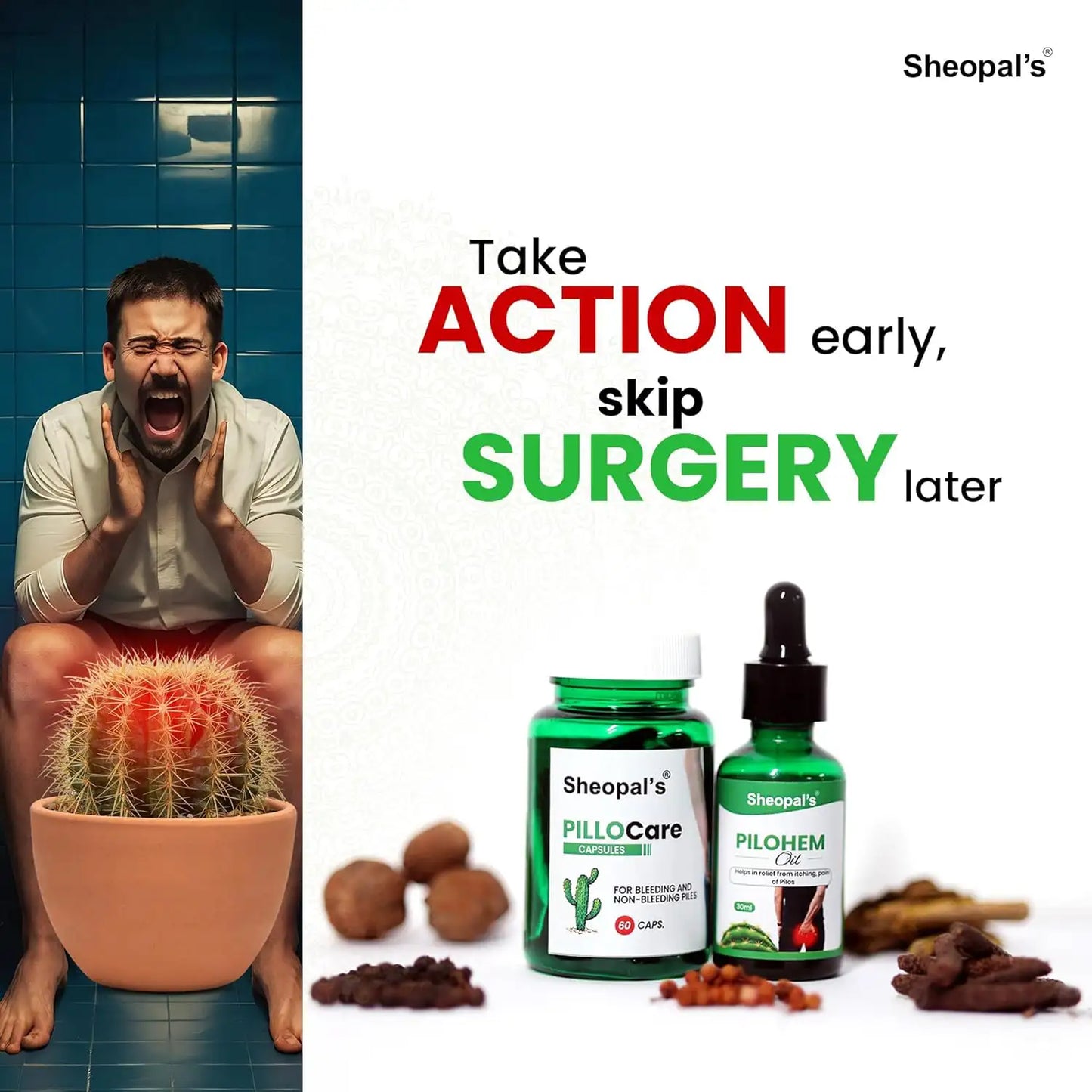 Pillocare Capsules and oil  : Best Piles Treatment in Ayurveda