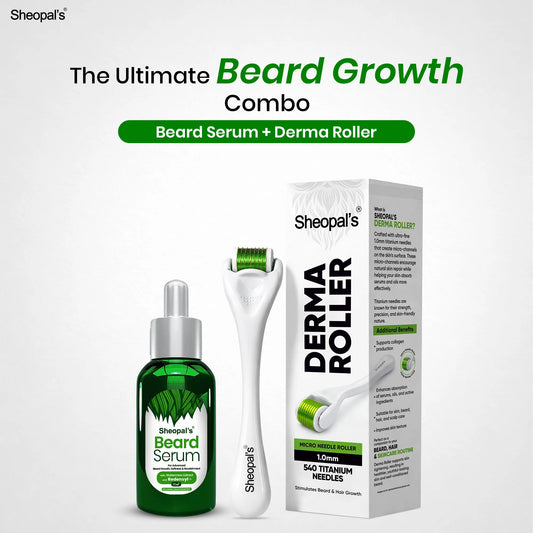 Beard Serum + Derma Roller Combo