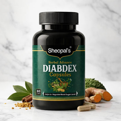 Sheopal's Herbal Advanced Diabdex Capsules | Supports Healthy Sugar Levels | 60 Capsules