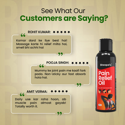 Sheopal's Pain Relief Oil For Joint & Muscle Pain