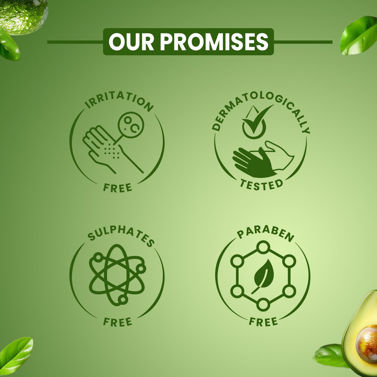 Avocado Shampoo reduce dandruff, and frizzes.