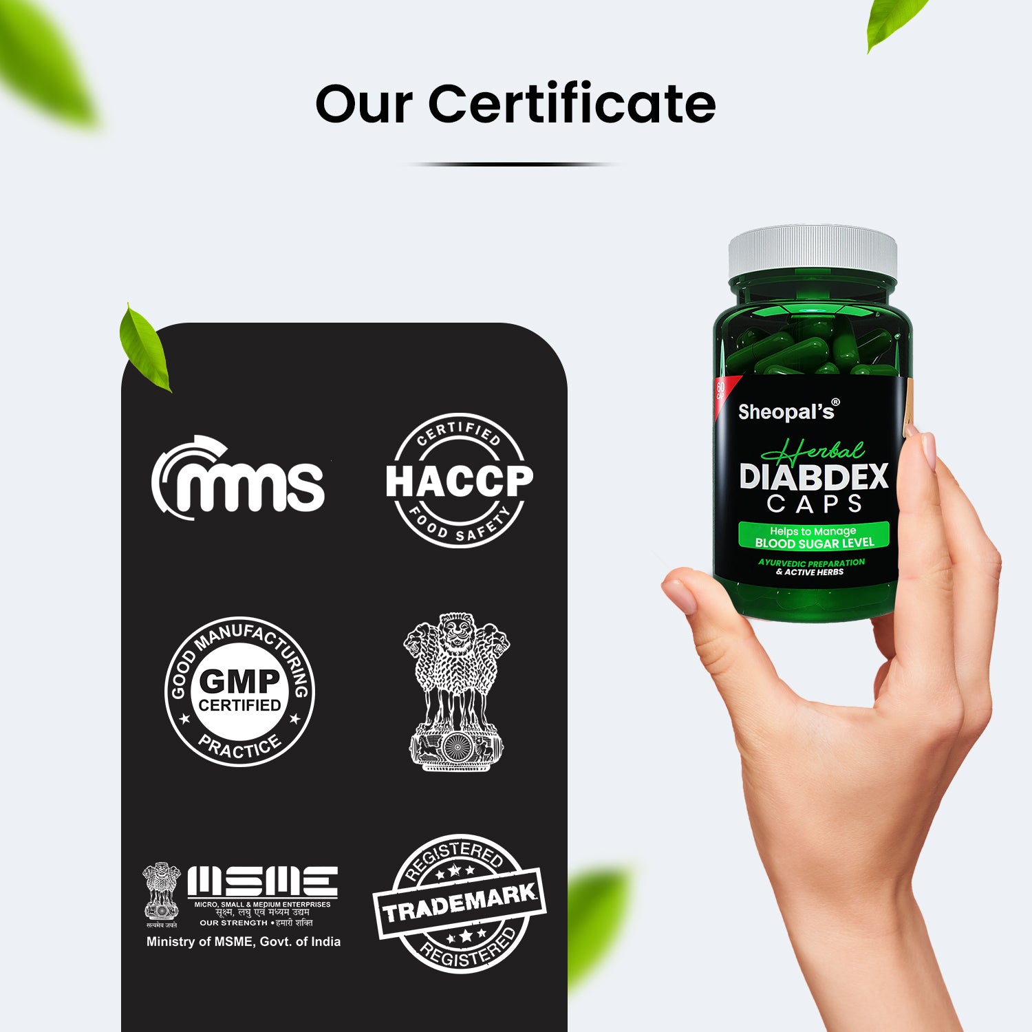 Herbal Diabdex Capsules to Control Blood Sugar Level | Sheopals