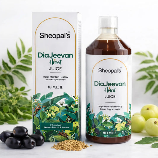 Sheopal's DiaJeevan Amrit Juice | Ayurvedic Juice for Healthy Blood Sugar Support | 1L