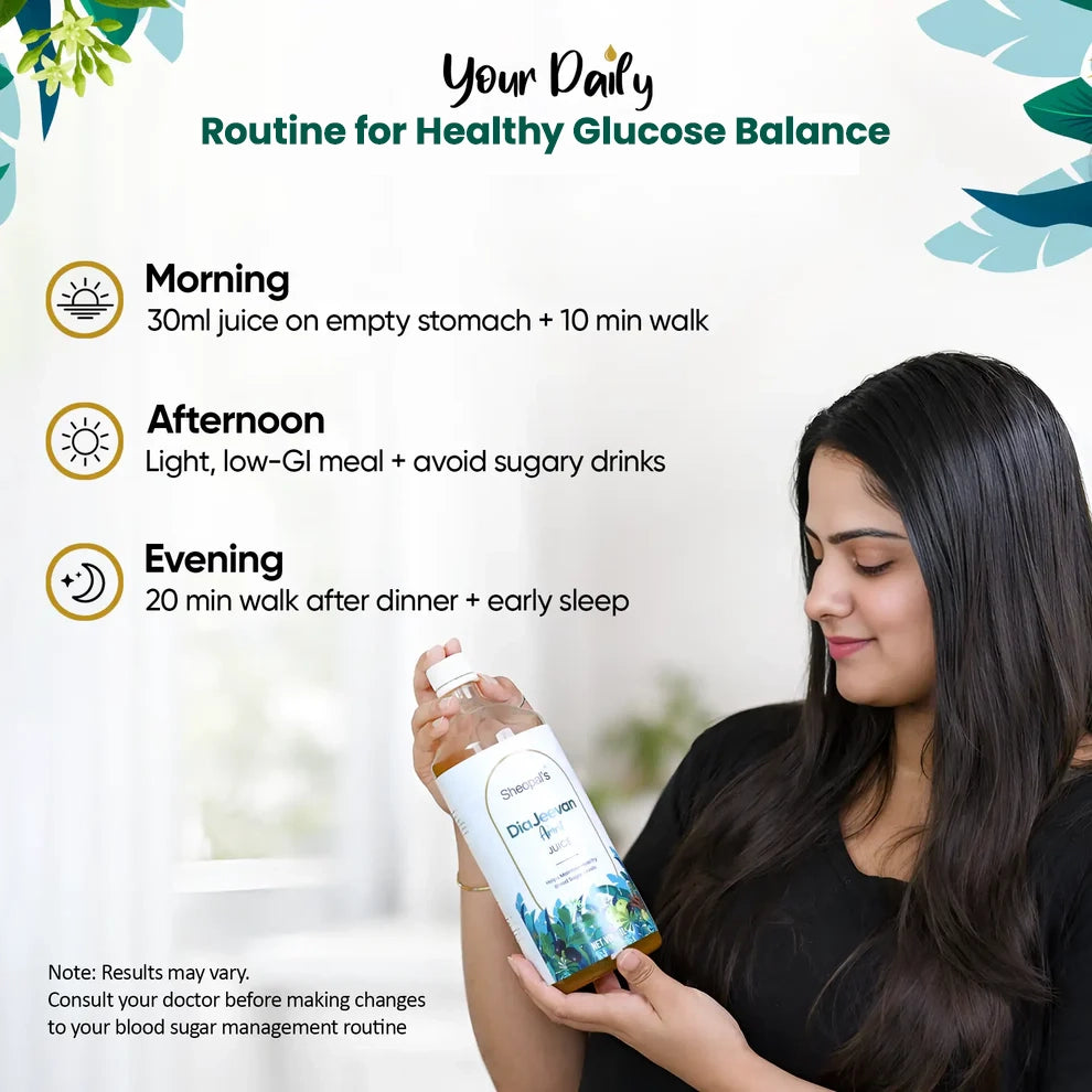 Sheopal's DiaJeevan Amrit Juice | Ayurvedic Herbal Juice for Metabolic Wellness & Daily Energy | 1L