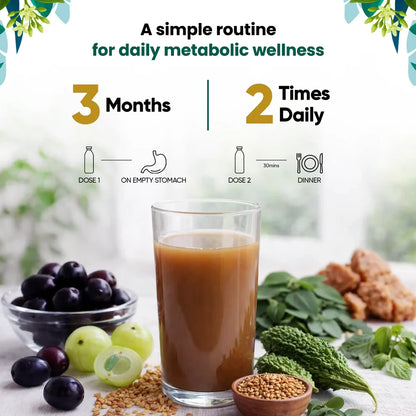 Sheopal's DiaJeevan Amrit Juice | Ayurvedic Herbal Juice for Metabolic Wellness & Daily Energy | 1L