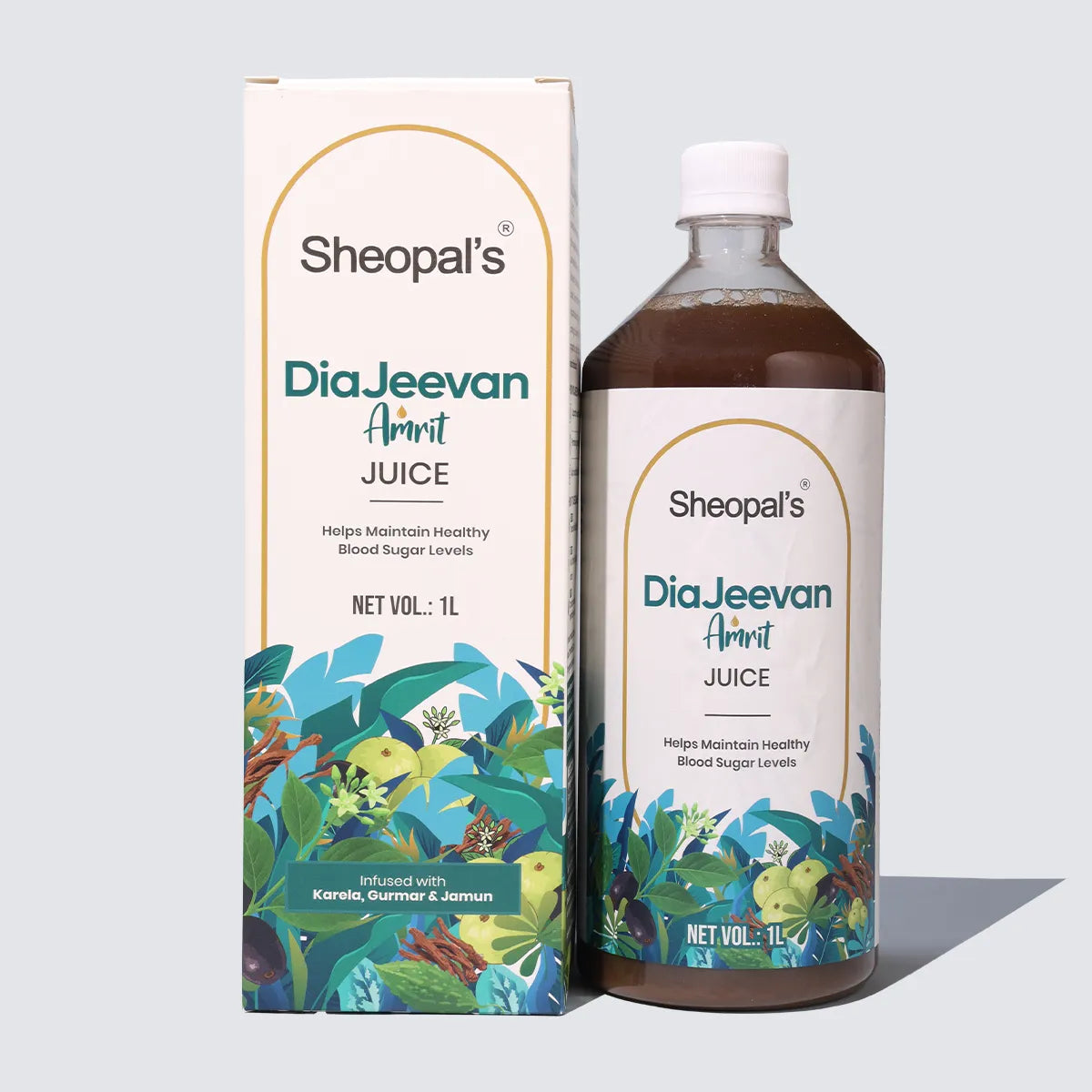 Sheopal's DiaJeevan Amrit Juice | Ayurvedic Herbal Juice for Metabolic Wellness & Daily Energy | 1L