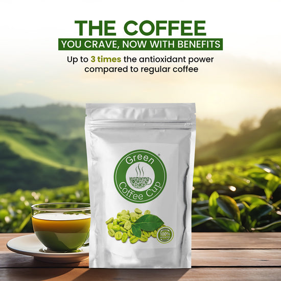 Green Coffee Cup Beans