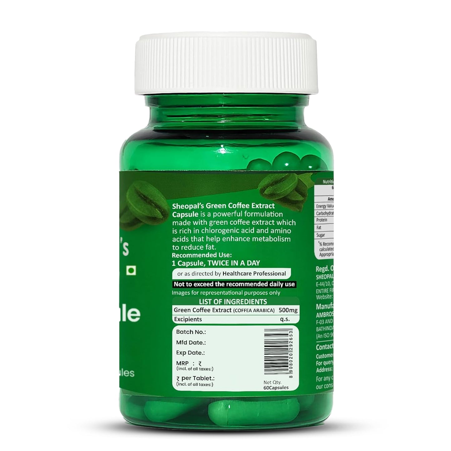 Green Coffee Extract Capsules for Weight Management