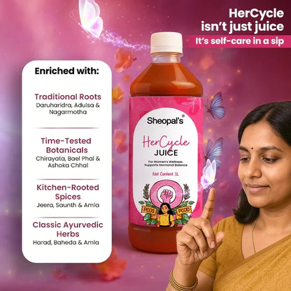 Sheopal's HerCycle Juice | Women's Hormonal Wellness & Menstrual Health Support