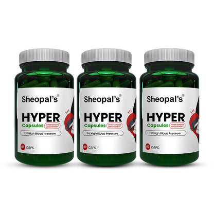 Sheopals Hyper- Ayurvedic BP Capsules for Control High Blood Pressure Sheopals
