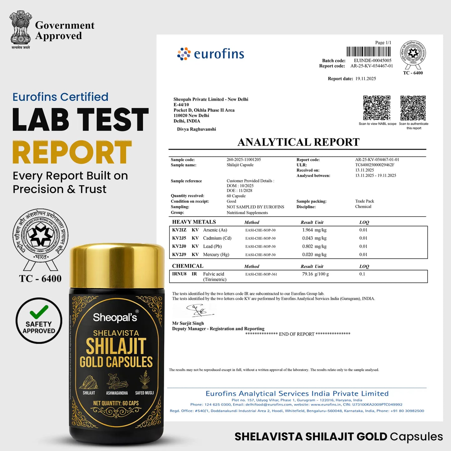 Shelavista Shilajit Gold Capsules – Ayurvedic Formula to Enhance Energy, Strength & Vitality