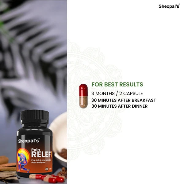 Pain Relief Extract Capsule | Ayurvedic Joint & Muscle Wellness Capsules | Daily Mobility Support
