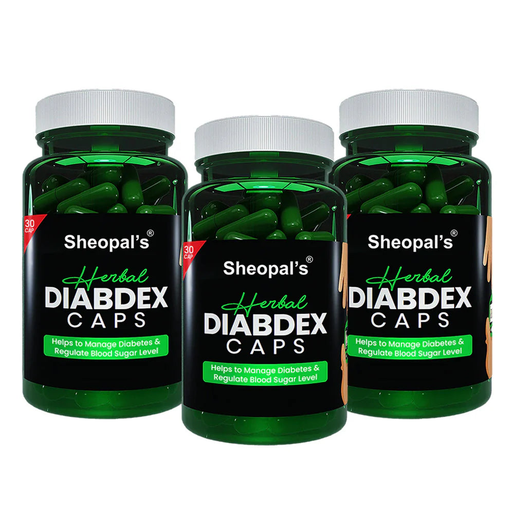 Herbal Diabdex Capsules to Control Blood Sugar Level | Sheopals