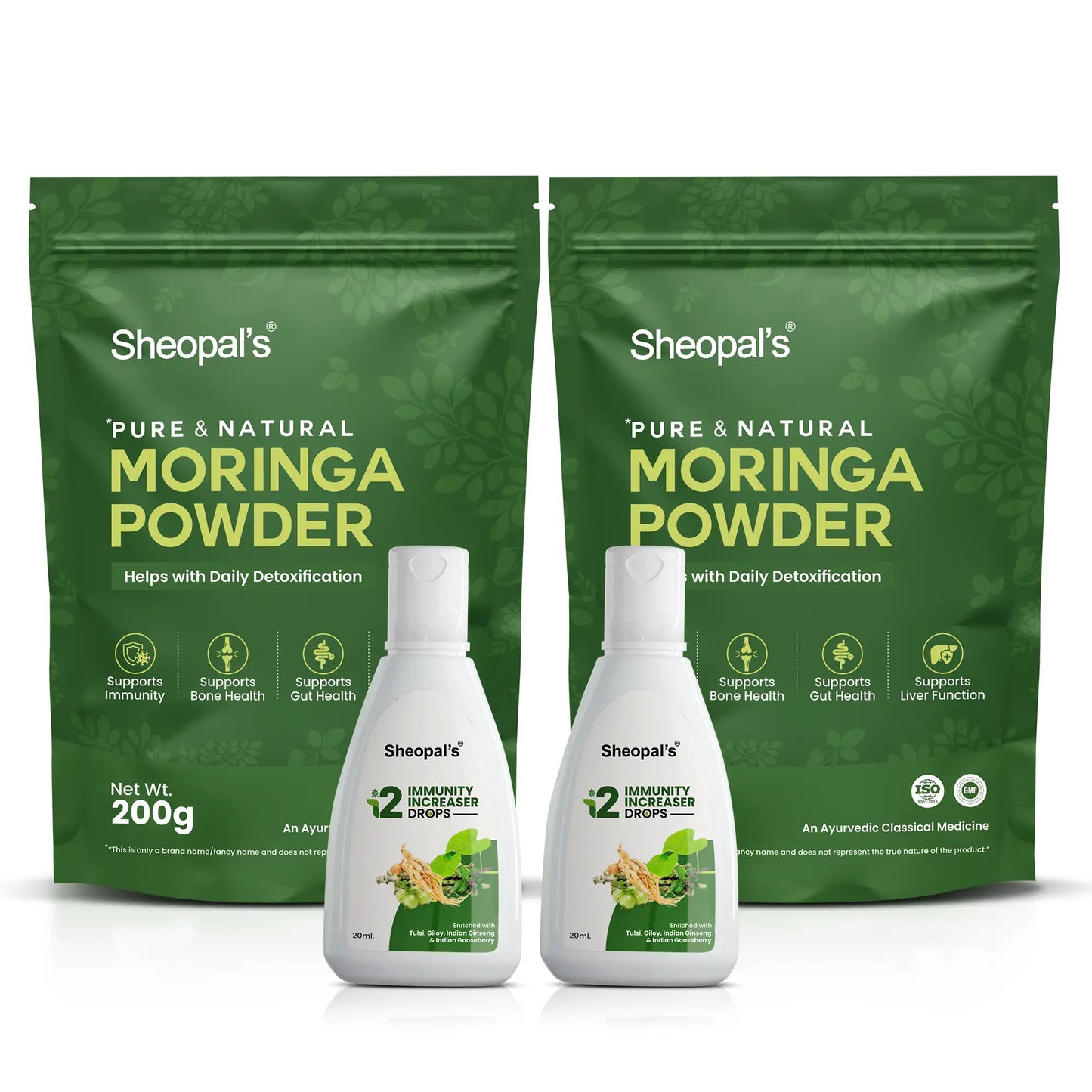 I2 Immunity Increaser & Moringa Leaf Powder to booster Immunity