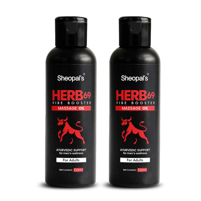 Herb69 Vibe Booster Oil | Ultimate Stamina Booster for Energy & Performance Sheopals