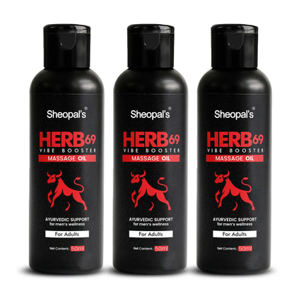 Herb69 Vibe Booster Oil | Ultimate Stamina Booster for Energy & Performance Sheopals