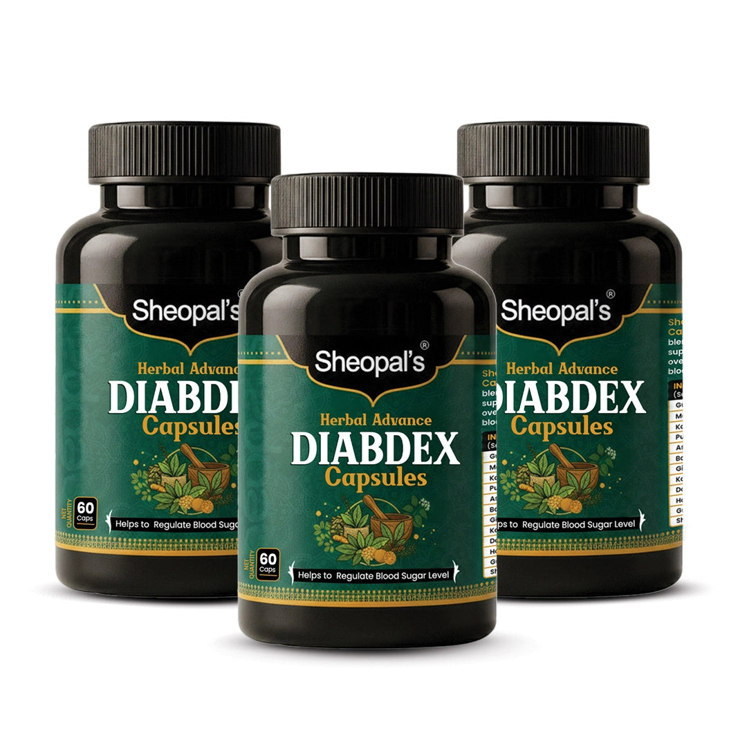 Sheopal's Herbal Advanced Diabdex Capsules | Supports Healthy Sugar Levels | 60 Capsules