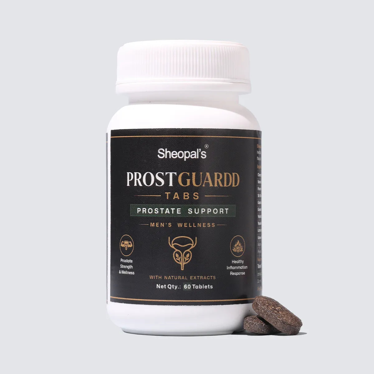 Sheopal’s ProstGuardd Tablets | Ayurvedic Support for Prostate Health | 60 Tablets