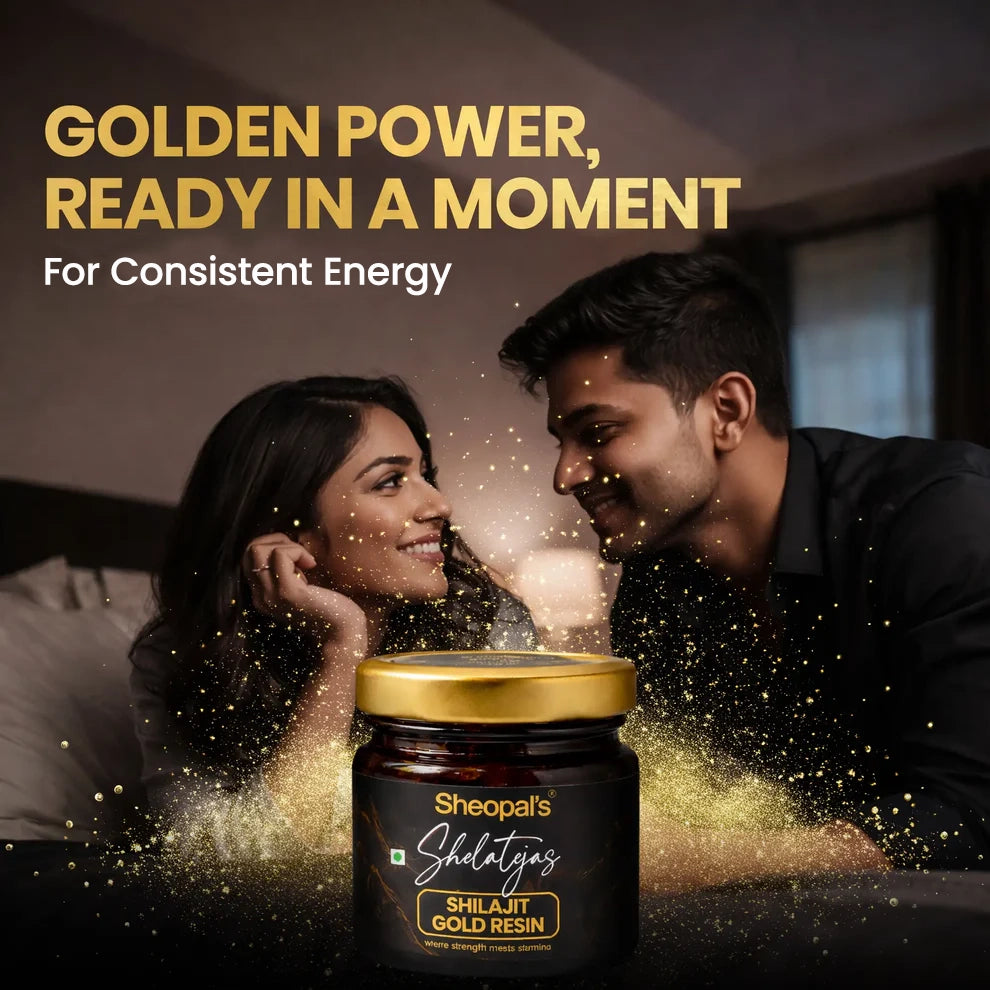 Sheopal’s Shelatejas Shilajit Gold Resin | Ayurvedic Care For Daily Strength, Stamina & Wellness Support | 20 grams