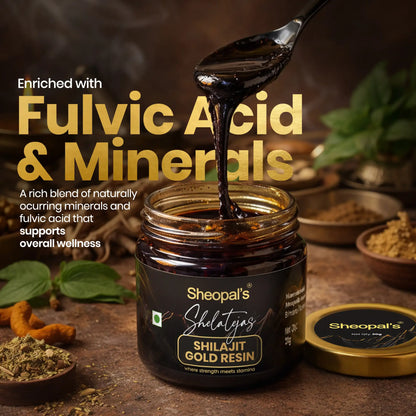 Shelatejas Shilajit Gold Resin | Ayurvedic Formula for Overall Health & Energy