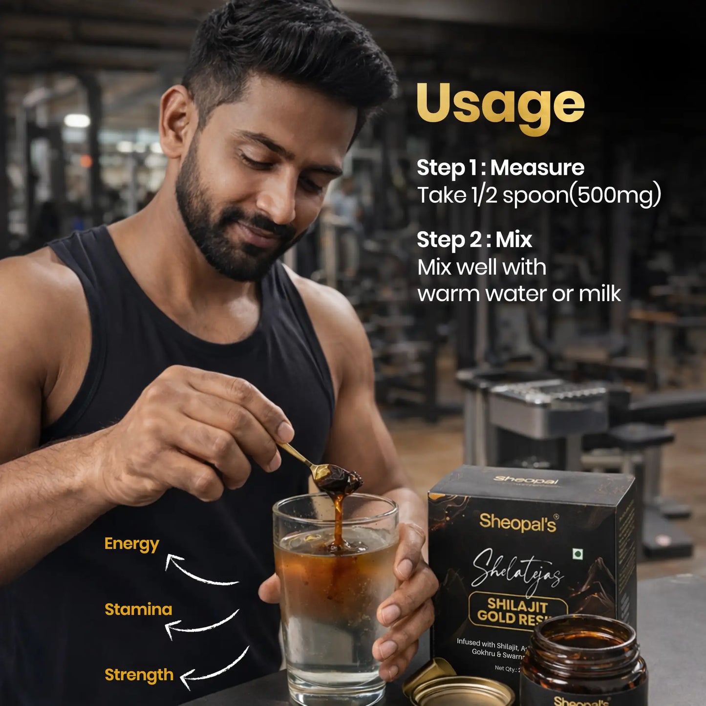 Shelatejas Shilajit Gold Resin | Ayurvedic Formula for Overall Health & Energy