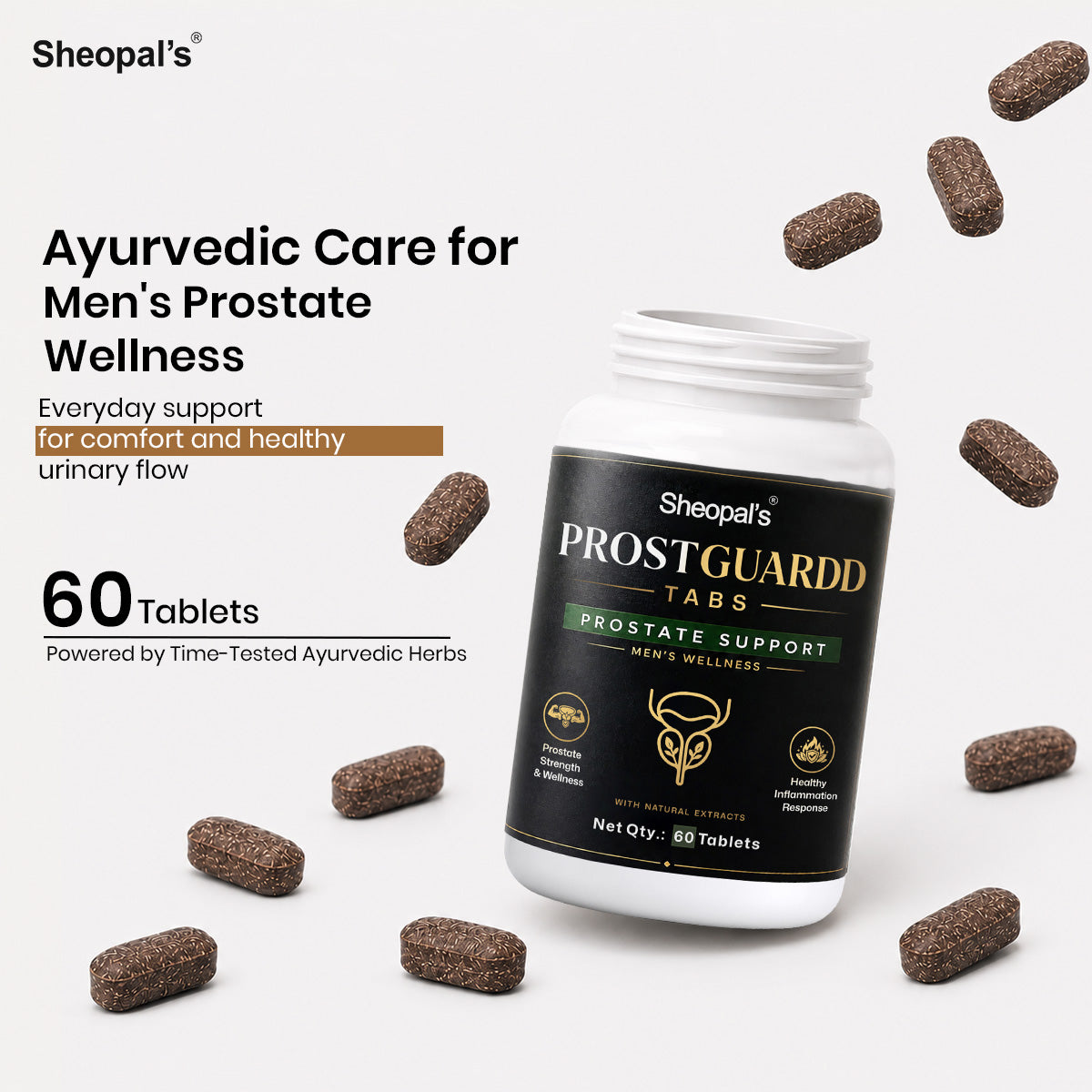 ProstGuardd Tablets | Ayurvedic Support for Prostate Health | 60 Tablets