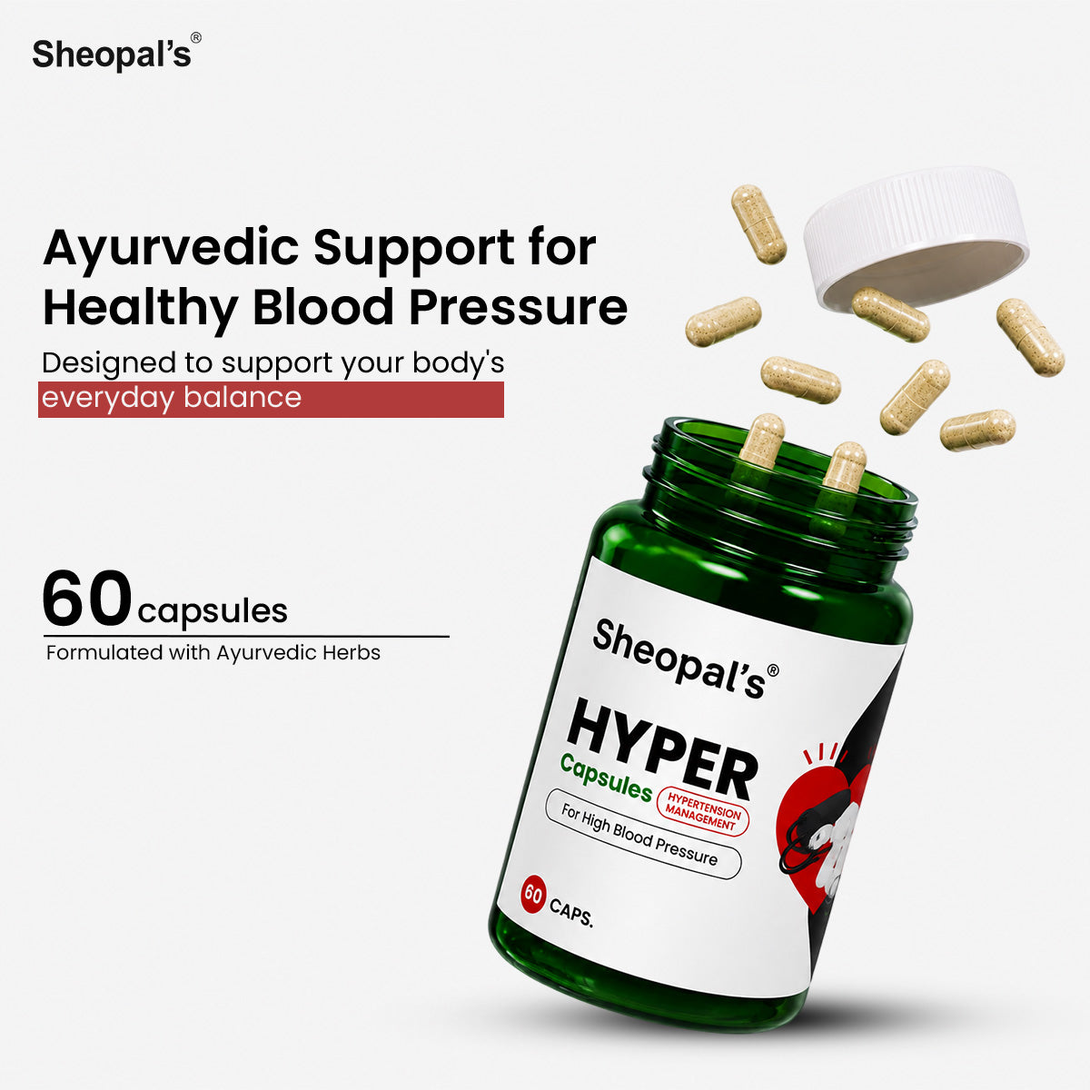 Sheopal's Hyper Capsules | Supports Cardiovascular Wellness