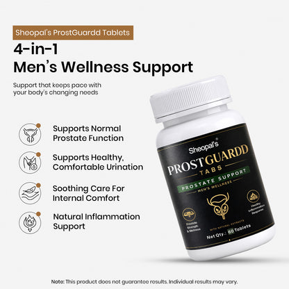 ProstGuardd Tablets | Ayurvedic Support for Prostate Health | 60 Tablets