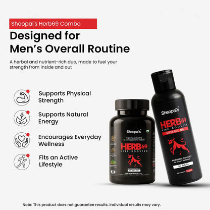 Herb69 Wellness Combo – Daily Energy, Stamina & Men's Wellness Support