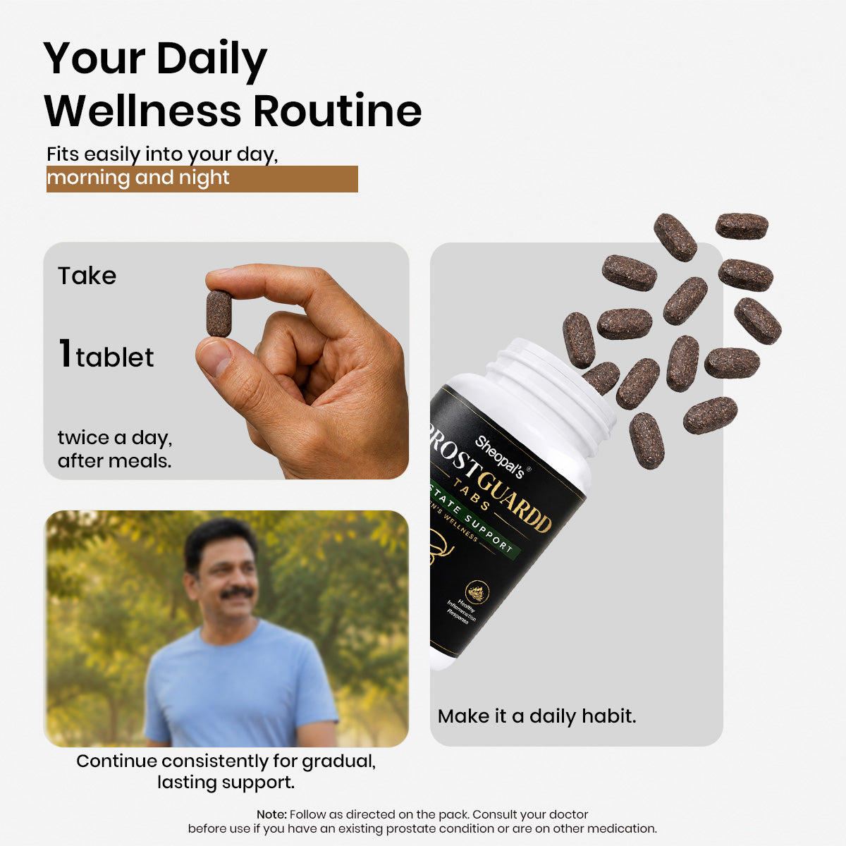 ProstGuardd Tablets | Ayurvedic Support for Prostate Health | 60 Tablets