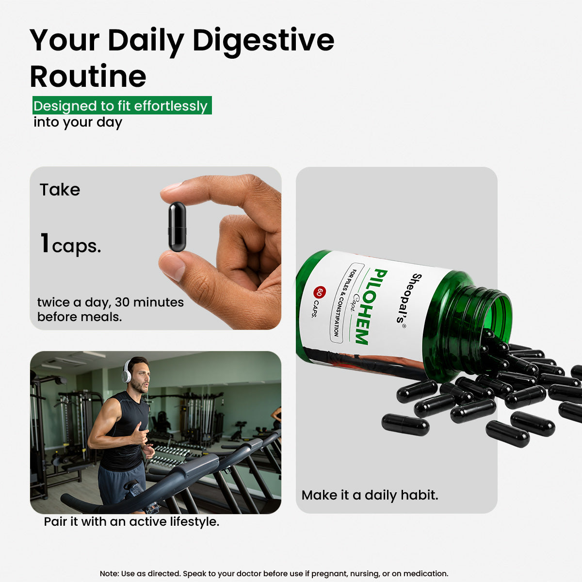 Pilohem Capsules | Ayurvedic Capsules for Digestive Comfort & Gut Wellness