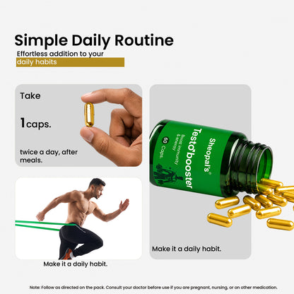Testo Booster Capsules – Energy, Stamina & Strength Support