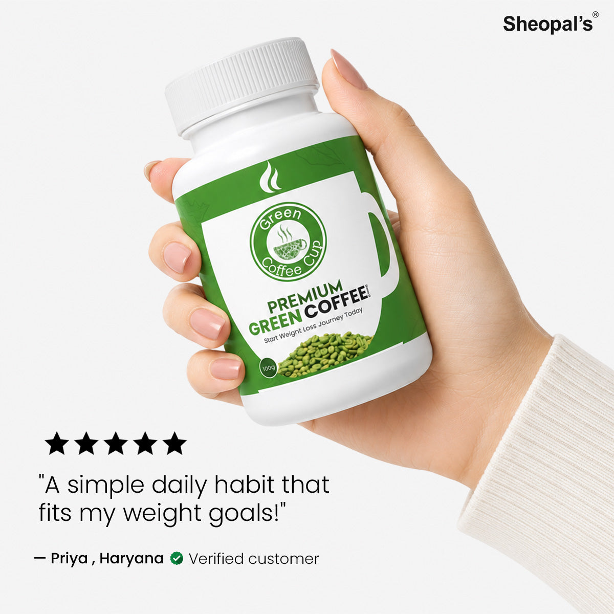 Sheopals Green Coffee Beans for Healthy Weight Management