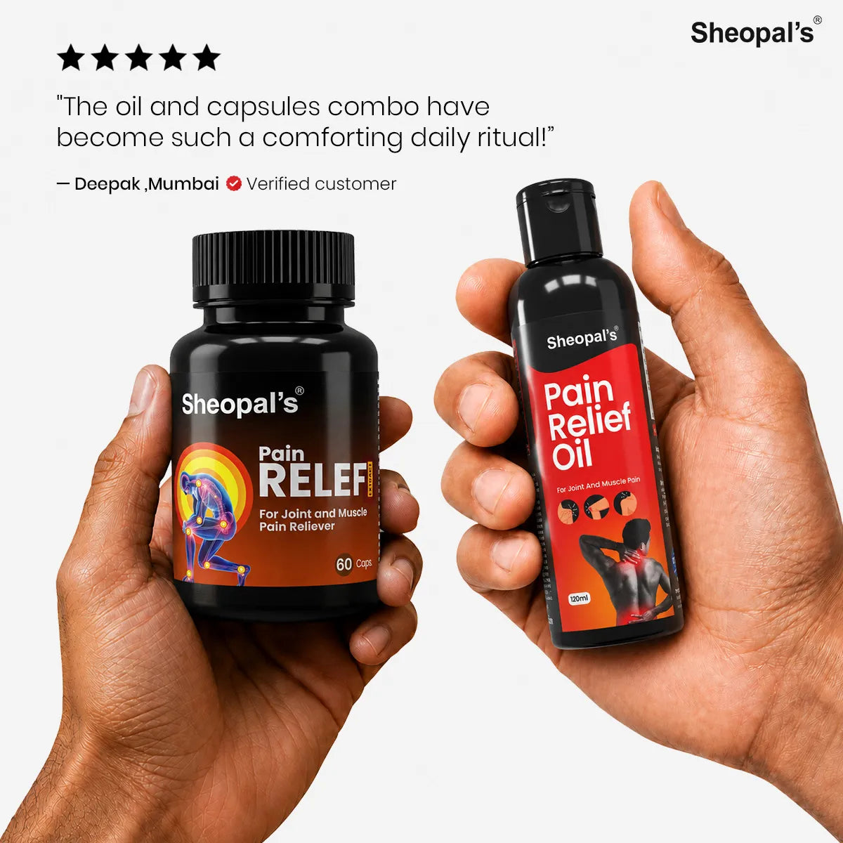 Pain Relief Oil and Extract Capsule For Joint & Muscle Pain