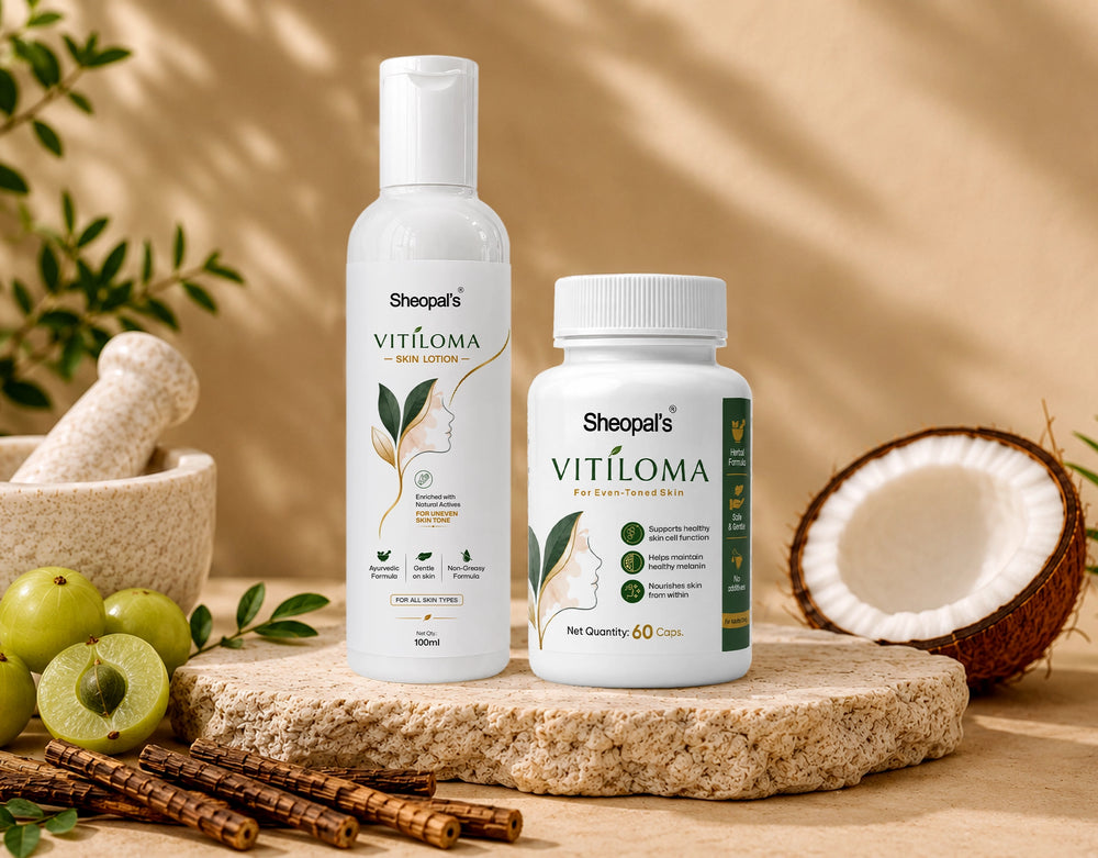 Sheopal's Vitiloma Combo — आयुर्वेदिक स्किन केयर