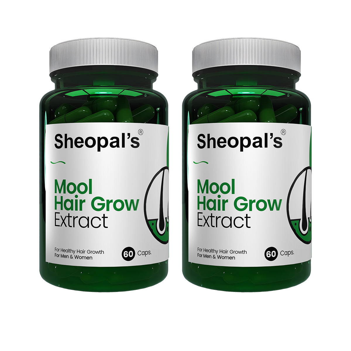 Mool Hair Grow Extract Capsule | Ayurvedic Hair Nourishment & Healthy Hair Support | 60 Caps