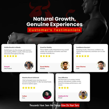 Herb69 Vibe Booster customer reviews and testimonials