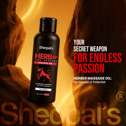 Herb69 Vibe Booster Oil | Ultimate Stamina Booster for Energy & Performance Sheopals