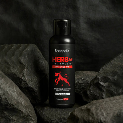 Herb69 Vibe Booster Oil – Ayurvedic Medicine For Energy and Stamina Sheopals