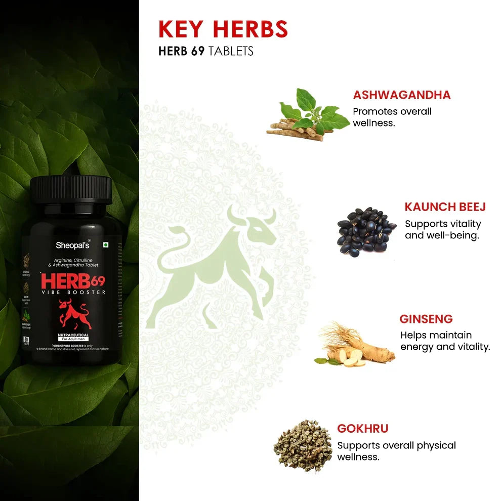 Herb69 Wellness Combo – Daily Energy, Stamina & Men's Wellness Support