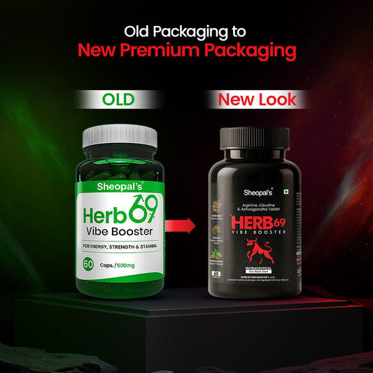 Herb69 Vibe Booster – Ayurvedic Energy Tablets For Stamina Sheopals