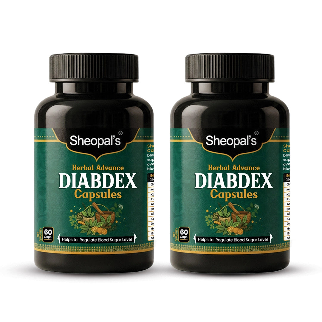 Sheopal's Herbal Advanced Diabdex Capsules | Supports Healthy Sugar Levels | 60 Capsules