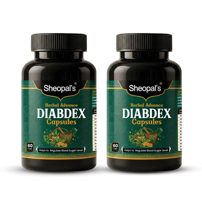 Sheopal's Herbal Advanced Diabdex Capsules | Supports Healthy Sugar Levels | 60 Capsules
